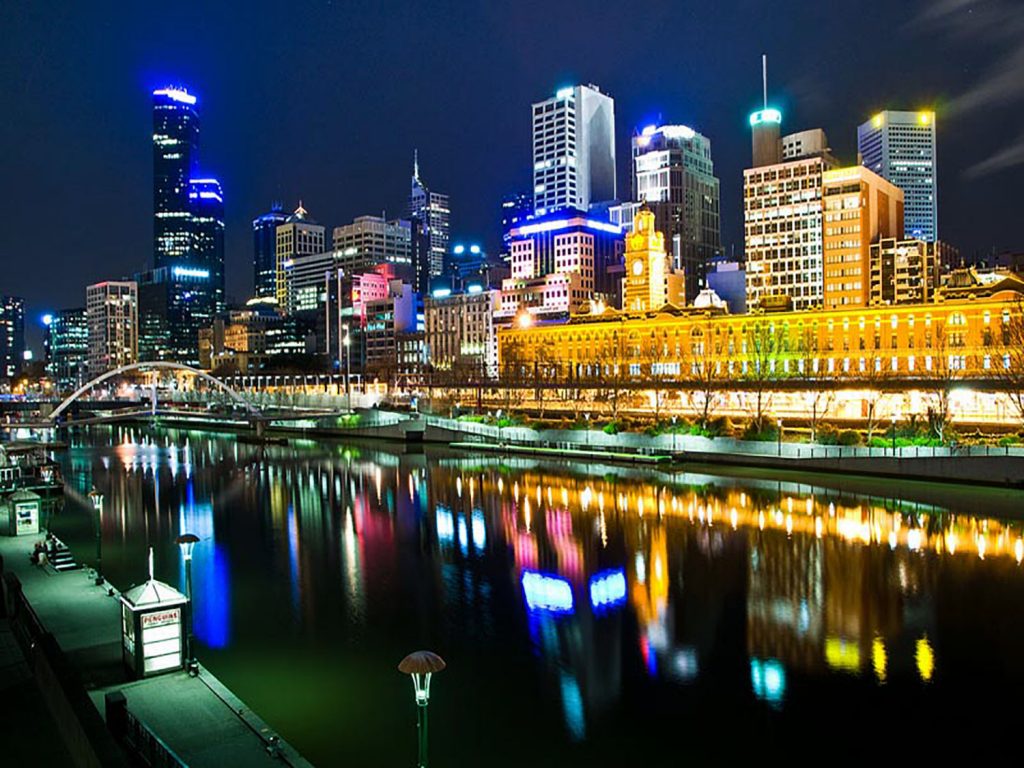 Melbourne by Night - Australia by Hal Ling Traong edited